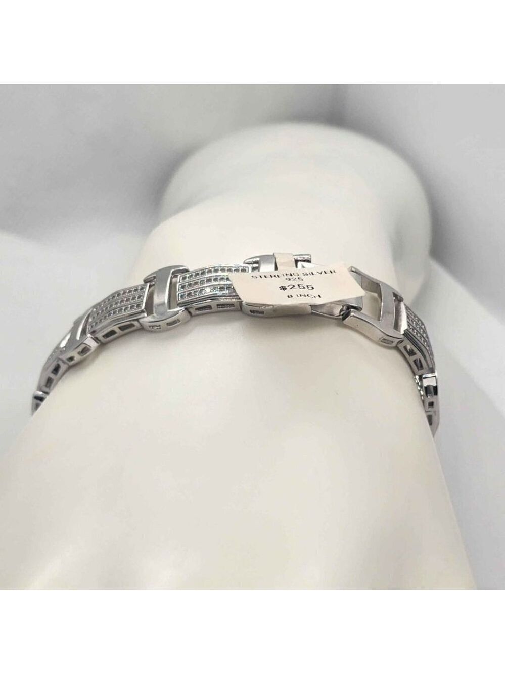 Brand New   Sterling Silver 925  Bracelet  with cubic zirconia stones